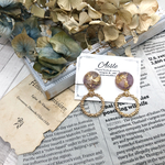 ドライフラワーフープ♥ピアス・イヤリング