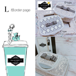 L様ページ♡トイレクリーナーケース&シルコットケース ダマスク柄