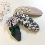  ミナペルホネンஐ skipお花の刺繍 パッチンピン 3点セット ⑅◡̈*キッズ&ベビー✦ฺプレゼントにも