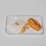 再販・ミニチュア　ホットドッグとポテト