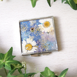 ブルー💙押し花ミラー②