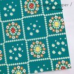 デザインペーパー/No7フラワーテーブルクロス柄★なんどいろ/5枚入り/design paper/花柄
