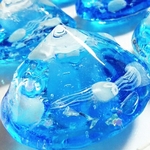 レジンアートペイント☆ほのかに光る3D絵画☆クラゲちゃんミニアクアリウムオブジェ