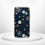 クラシカルポップフラワー ダーク Apple iPhoneケース　androidケース　ハードケース flow140