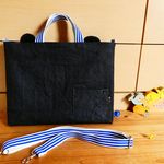  82様オーダーのお品　ショルダー紐付き　レッスンバッグ&上履き入れ　男の子