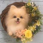 （改）Lサイズ 羊毛フェルト オーダー リース   犬