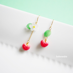 ハートいちご ピアス/イヤリング