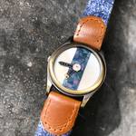 可愛い 天然石 opal さざれ 腕時計中に腕時計 腕時計