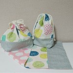 子供用 お弁当袋 コップ袋 ランチョンマット 3点 セット 女の子 ランチ 