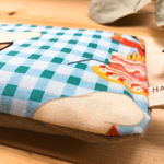 ぬか＆玄米カイロ*カバー付／アイピロー／ビンテージコックさん柄