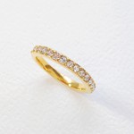 Gold×Crystal～ハーフエタニティリング～
