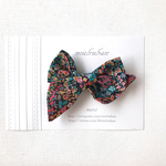 新作 BONTON起用柄リバティリボン pinwheel   bow ヘアリボンクリップピン リトルマーカス Mサイズ