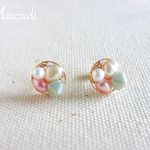 [H様オーダー品*] Boîte du bijou* 宝石箱ピアス　プチ　（ピンク）