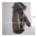 yu＊様専用お買い物ページ Cable pattern sleeve knit ベージュ (わんちゃんセーター)