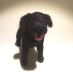 フェルト犬　ラブラドール・レトリバー ブラックさん　<MW135>