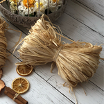 送料無料☆ナチュラルラフィア50g