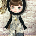 1061 オルタンシア×Black ロンパース コーデ ブライス アウトフィット