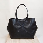 Linear beauty bag  "X" ブラック