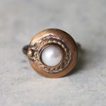 SALE＊古代スタイル＊真珠　指輪＊8号　BZ