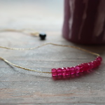 Line necklace/Ruby