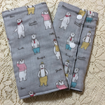 再販6 おしゃれなパパベア グレー よだれカバー