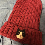 オーダーで作ります！うちの子ニット帽 キャップ ペットオリジナル