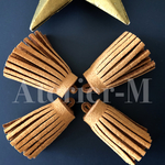 A634   leatherタッセル Camel (4個)
