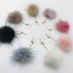 ★新色追加★ 揺れるファーイヤリング ミンクファー