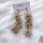 Dress earring 　Silver×Silver