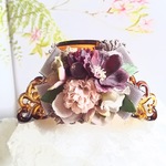 *＊Kazariya*＊花恋.。＊*アンティークナチュラルなお花達のバンスクリップ*＊