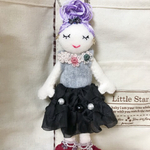 kasurin様ご予約品＊ファッションドールバックチャーム（お花レースワンピース）
