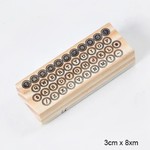 木製スタンプ タイプライターボタン（No.69）