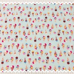  35cm✖️50cm ランチョンマット☆ アイスパンダ ライトブルー