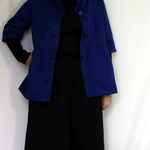 ペイズリージャガード ブルージャケット