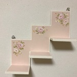 トールペイント・階段シェルフ