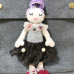 bleuet様ご予約品＊ファッションドールバックチャーム（お花レースワンピース）