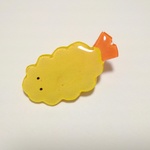エビフライじゃないよ、エビの天ぷら🍤ブローチ🐢
