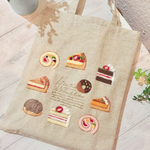 Cafe-sweets☆羊毛刺繍トート〜秋色スイーツ♡