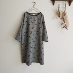(再販）グレンチェックのリボンフロッキーワンピース