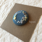 刺繍ブローチ