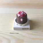 ミニチュア フラワーケーキ チョコ バラ