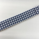 ものさし入れ30cm☆裏地付き☆チェック柄 紺色　男の子