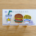 ハンバーガーセット　イヤリング
