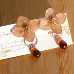2way  紫陽花雫イヤリング