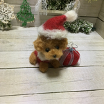羊毛フェルト サンタぷ〜ちゃん