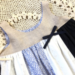 YUWA＋C&S   パッチワークリネンワンピース　１００