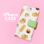 ぶちゃくま。和菓子手帳型iPhoneケース