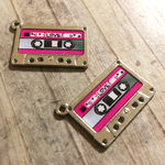 カラーカセットテープ チャーム  2個セット 