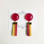 赤いピアス&ノンホールピアス