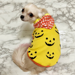 犬服 ハロウィン✖️ギンガムチェックパーカー 【イエロー】